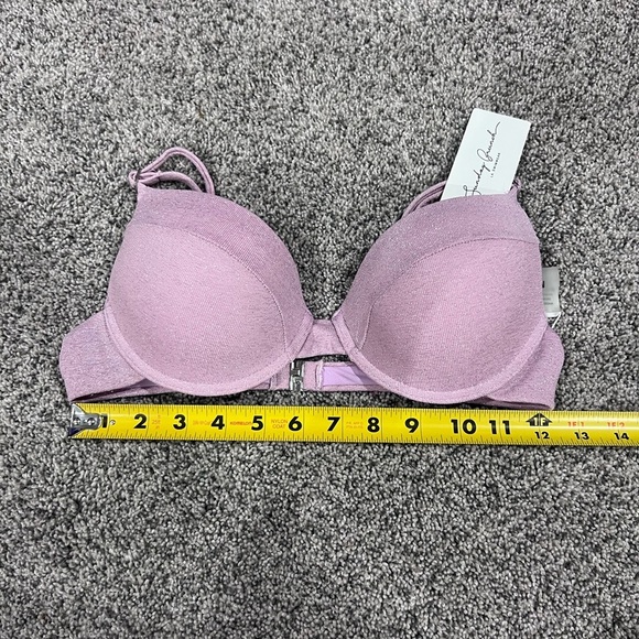 NWT! Sunday Brunch 2 Piece Bikini Shimmer Padded Underwired Pink Swimsuit Medium - Picture 7 of 8